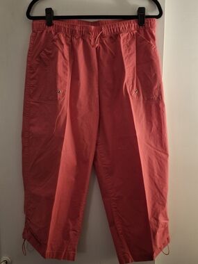 Danskin Women's Coral Drawstring Cropped Jogger Pants